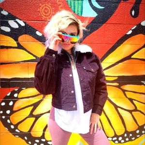 Multiple Personality Cordorpy Bomber Jacket